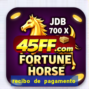recibo de pagamento em word
